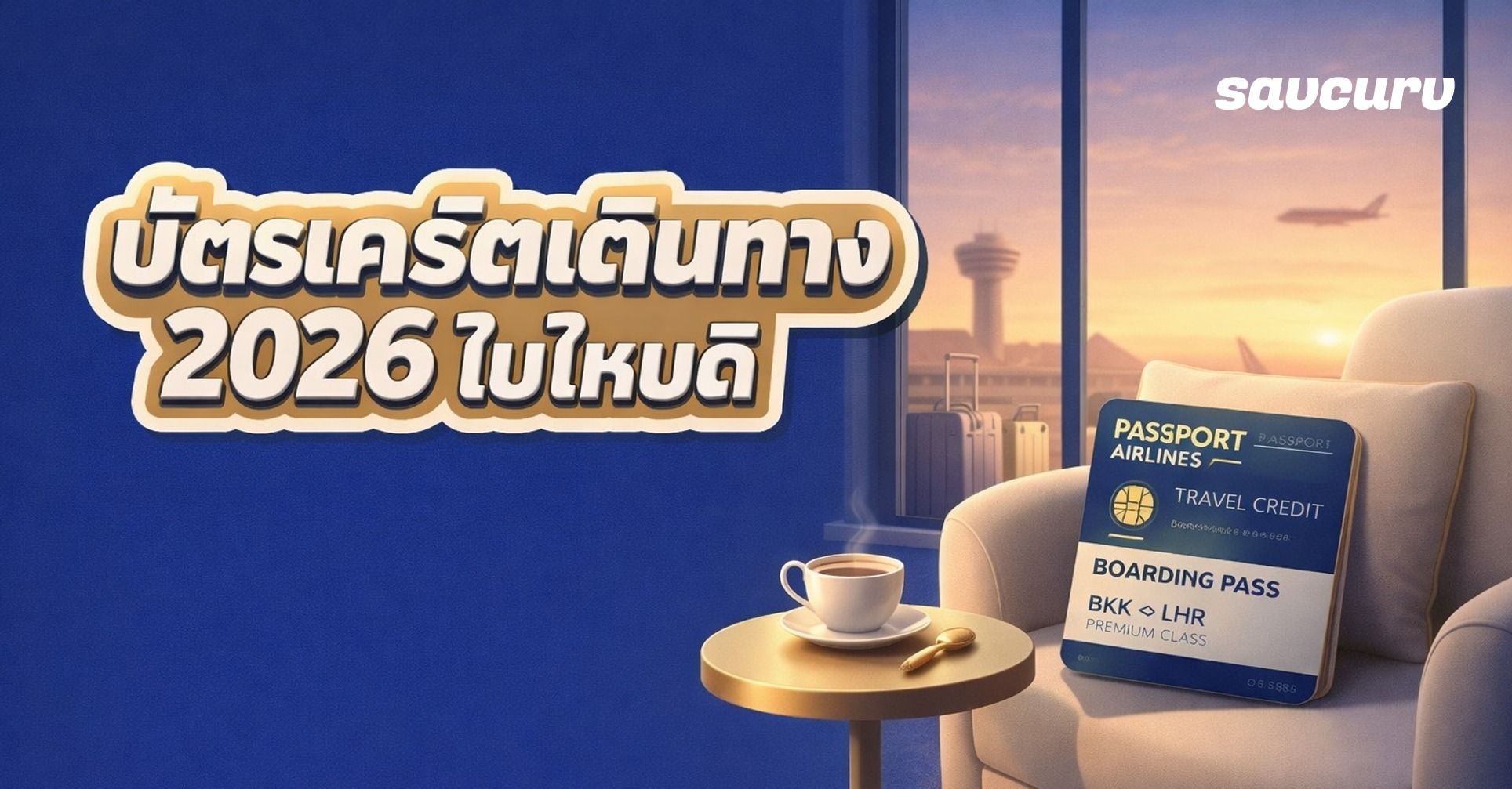 5 บัตรเครดิตสำหรับนักเดินทางบ่อย 2026 เลือกยังไงให้คุ้มทั้งไมล์ เลานจ์ และประกันเดินทาง