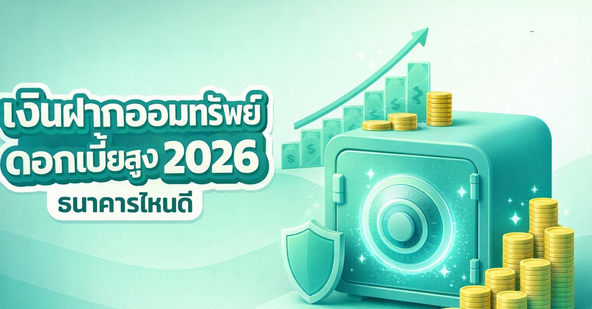 เงินฝากออมทรัพย์ดอกเบี้ยสูง 2026 ธนาคารไหนดี